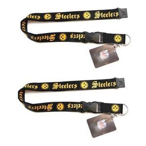 Pittsburgh Steelers NFL Old English Lanyard 2 Pack